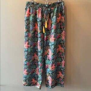 NWT World Market Tropical Print Pajama pants Size L/XL